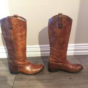 Women’s leather Melissa button Frye boots